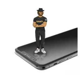 محافظ صفحه GREEN 3D SECURITY PRO HD GLASS برای آیفون 12 5.4 اینچی - مشکی - برند گرین لاین Green lion