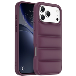 MELBOURNE 4-Zone Foam-Filled Protective Case for iPhone 18/17 Pro Max - Burgundy
