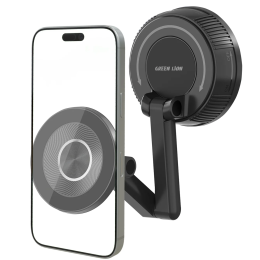 GX-95 MagSafe Suction Car Phone Holder, 360° & 180° Rotation, Multi-Angle Viewing - Black