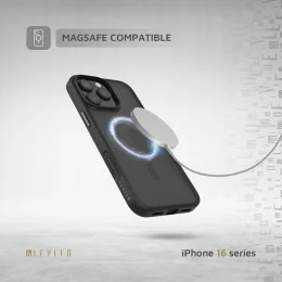 کیف انفرادی MAGSAFE مات برای iPhone 16 PRO MAX - مشکی - برند لِوِلو Levelo