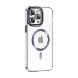 CLEAR MAGSAFE 2 CASE برای IPHONE 14 PRO (6.1 اینچ) - بنفش - برند گرین لاین Green lion