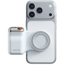 SNAP GRIP Magnetic Camera Grip Bluetooth V5.1 2kg Force Ergonomic Remote Shutter - White