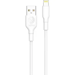 کابل لایتنینگ پی وی سی سبز 3M 2A - WHI - برند گرین لاین Green lion