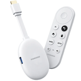 BLINK 4K Android TV Stick with Air Mouse Remote Control (Android 14.0, Wi-Fi 6) - White