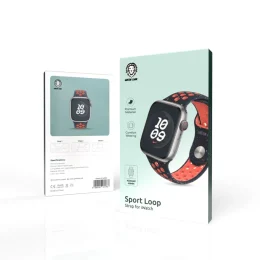 بند سیلیکونی SPORT LOOP 42/44/45/49mm - BLUE FLAME - برند گرین لاین Green lion