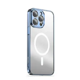 محافظ هوای مات ULTRA SLIM MAGSAFE CASE برای IPHONE 15PRO MAX - D/BLUE - برند گرین لاین Green lion