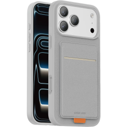Regal Leather MagSafe Case for iPhone 18 Pro - Card Holder, Silver