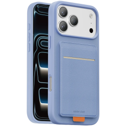 Regal Leather MagSafe Case for iPhone 18 Pro Max - Card Holder, Blue