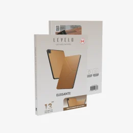 کیف ELEGANTE HYBRID LEATHER IPAD PRO 13" 2024 - قهوه ای - برند لِوِلو Levelo