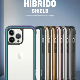 قاب محافظ HIBRIDO سبز برای IPHONE 13 PRO (6.1 اینچ) - SUNSET GOLD - برند گرین لاین Green lion
