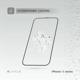 محافظ صفحه نمایش 2.5D SILK PRINT SILICONE EDGE HD برای IPHONE 16 PRO - CL - برند لِوِلو Levelo