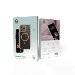 MAGSAFE FASHIONZ GUARD CASE IPHONE 15PRO - نارنجی - برند گرین لاین Green lion