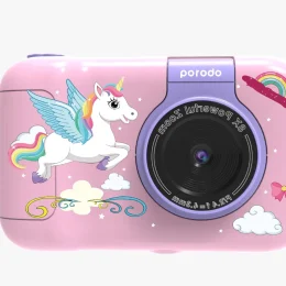 LIFESTYLE KIDS دوربین تاشو با پایه سه پایه 1000MAH - صورتی - برند پرودو Porodo