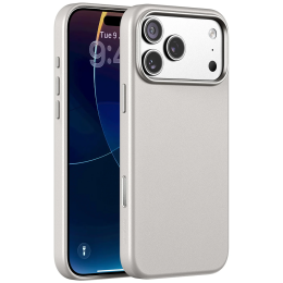 MAYFAIR MagSafe iPhone 18 Pro Case, 2M Drop-Tested, Anti-Slip & Anti-Fingerprint, Metal Buttons - Silver