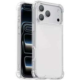 iPhone 17/18 Pro Max Anti-Shock Case, Hybrid Protection - Clear