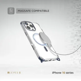 کیف CELESTE MAGSAFE با بند کراس بادی برای iPhone 16 PRO MAX-DEEP BLUE - برند لِوِلو Levelo