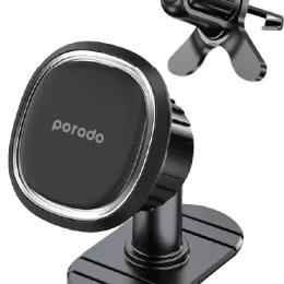 نگهدارنده تلفن ماشین مغناطیسی 2IN1 - مشکی - برند پرودو Porodo