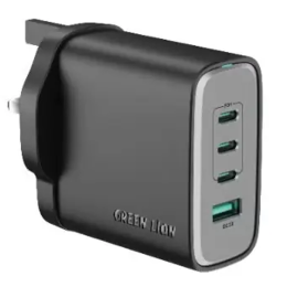Wall Charger SUPRA GN3USB24UKBK - 24W GaN, 3x USB-A, Black Grey