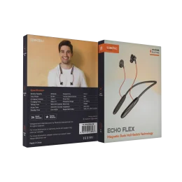 SOUNDTEC MAGNETIC INR WIRELESS NECKBAND - مشکی - برند پرودو Porodo